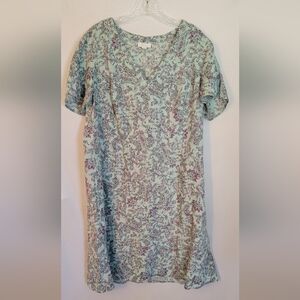 J. Jill Floral Print Dress - Mint and Lavender